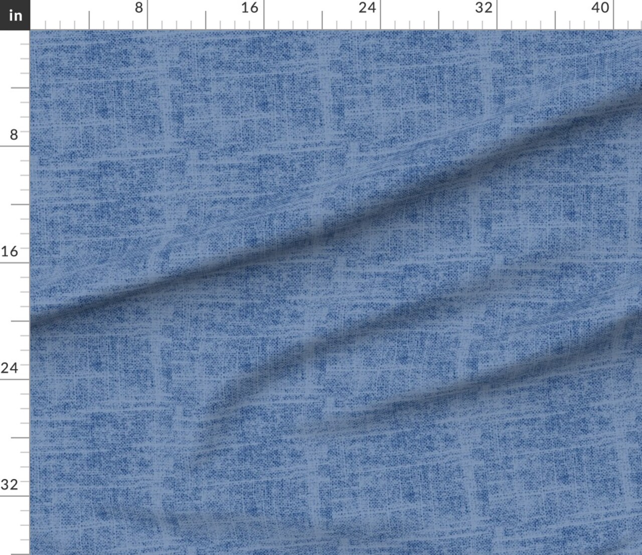 Boho Coastal Weathered Simple Blue Monochrome Beach Nautical Classic Custom Printed Fabric by Spoonflower Various Fabrics by the Yard or Fat Quarter